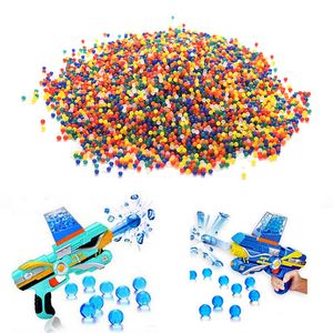 Electric water Bullet Paintball 7mm Color Crystal Soft Gun Toy Mud Grow Beads Balls Soil Guns Accessories Boy Toys 20000Pcs 1 Bottle