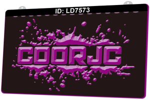 LD7573 Central Ontário Off Road Jeep Club Coorjclight Sign 3D Gravura LED por atacado