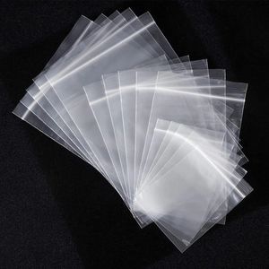 100pcs/Lot Plastic Zip Poly Bags 10 Silk Mil Clear Poly Zipper Bags Resealable Zip Storage Plastic Baggies Suitable for Jewelry Candy Coin G