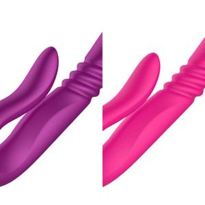 Nxy vibratorer nya dildo vibrator automatisk teleskop rotation uppvärmning 10 hastigheter vibration g spot clitoris vaginal massage sex leksaker för kvinnor 1119