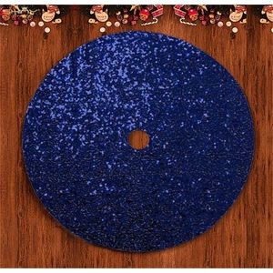 Юбки 48-дюймовый темно-синий круглый круглая юбка для маленьких рождественских ковров украшения дерева-M1023 201019