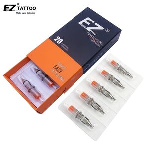 EZ Revolution Tattoo Cartridge Needles Round Shader (RS) Długi Taper Kompatybilny z maszynami obrotowymi 20 sztuk / Box 211229