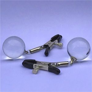 Pyrex Glass Sutek Clamps Bondage Dorosłych Nowość Sexy Product Metal Milk Clip Kobieta Klitoris Klip Masaż Sex Zabawki do gry kochanka