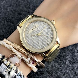 Brand quartz wrist Watch for Women Girl metal steel band Watches M46