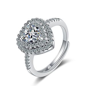 JZ382 I più venduti anelli per feste di nozze in argento sterling 925 con anelli di zirconi cubici adatti alle donne all'ingrosso di gioielli Pandora