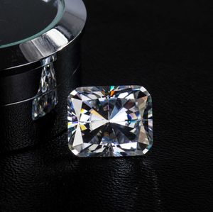 StarsGem Utmärkt EF Radiant Cut Test Positiv Moissanite Bead 4ct VVS Loose Moissanite Gemstone H1015