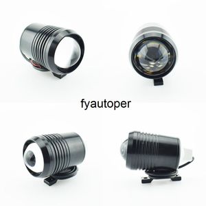 1 Pair Motosiklet Far Moto Sis Farları DRL 1200LM Yardımcı Sürüş Lambası U2 LED Farlar 12 V 6500 K Motosiklet Spot Araba