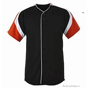 Passen Sie Baseball-Trikots an, Vintage, leeres Logo, genähter Name, Nummer, Blau, Grün, Creme, Schwarz, Weiß, Rot, Herren, Damen, Kinder, Jugend, S-XXXL, 15A1L