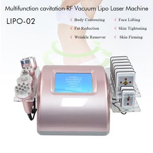 2 Years warranty ultrasonic cavitation fat slimming machine lipo laser lose weight radio frequency skin tightening beauty equipment 5 heads