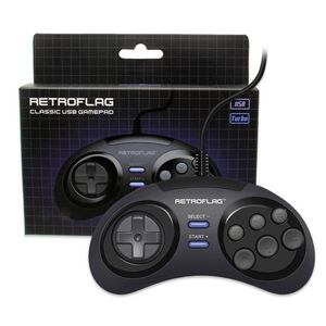 ゲームコントローラージョイスティックレトロフラグメガピ/ネスピ/スーパーパイケース/レトロピークラシックUSB Wired GamePad Controller-M用