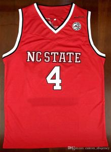 Maglia da basket personalizzata Dennis Smith Jr. # 4 NC State College cucita Personalizza qualsiasi nome numerico UOMINI DONNE GIOVANI XS-5XL