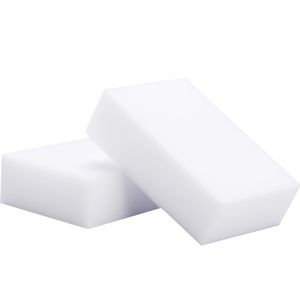 100 pcs Eraser de esponja branca de alta densidade para teclado Multi-propósito sapatos de carro de cozinha lavagem de banheiro 10 * 6 * 2 cm