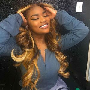Honey Blonde Full Lace Human Hair Wigs Colored 360 Lace Frontal Wig 13x4 Lace Front Human Hair Wigs Laces Wig150