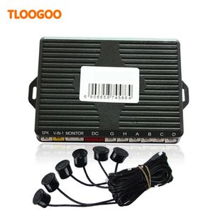 CAR BACKE VIEW CAMERAS PARKNING SENSORS 6SENSORS Dual Core CPU Sensor Reversing Video Control Box Anslut till DVD utan DVD/Monitor/kamera