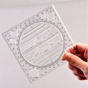 Office School Draw Tool Wielofunkcyjny Rysunek Kąt i Circle Maker Matematyczna Geometria Szablon KDJK2106