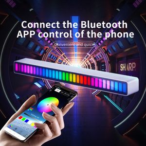 Wireless RGB Rhythm Recognition Light Voice Control Music Lamp LED Computer Car Atmosphere Pickup Lights with package