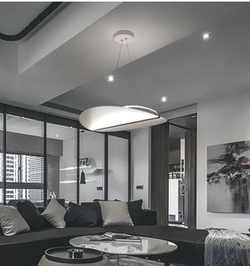 Moderno acrílico levou lâmpadas pendentes simples metal luminosa sala de jantar luminária pendurado