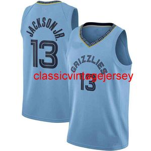 Jaren Jackson Swingman Jersey Blue Stitched Men Women Youth Basketball Jerseys Size XS-6XL