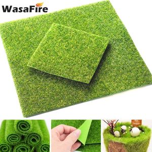 Sztuczna Trawa Syntetyczny Dywanik Dywan Fałszywy Moss Turf Mata Harmhouse Yard Ogrodowy Dekoracje Outdoor Dywan Krajobraz 15x15cm 30x30 cm