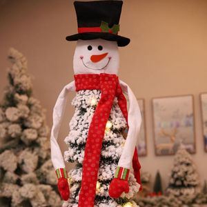 Juldekorationer träd topp snögubbe dekoration köpcentrum hem hängande hängande prydnad år xmas dekor