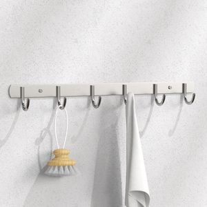 Towel Racks Nail Fixing 304 Stainless Steel Clothes Hook Kitchen Bathroom Rack