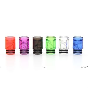 neuRaucherzubehör Spiral Drip Tip 510 810 Helical Smoke Tips für Zerstäuber TFV8 TFV12 E-Zigaretten-Luftstrom-Mundstück EWF5822