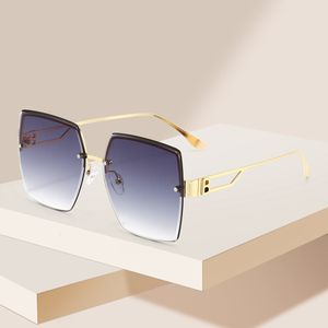 Lyxig designer mens mode solglasögon för kvinnor män harts lins semi-rimless unisex solglasögon överdimensionella anti uv400 jc7170