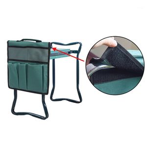 Portatile Oxford Garden Kneeler Seat Tool Bag Carrello da lavoro all'aperto per sgabello al ginocchio Attrezzi da giardinaggio Borse porta attrezzi Borse