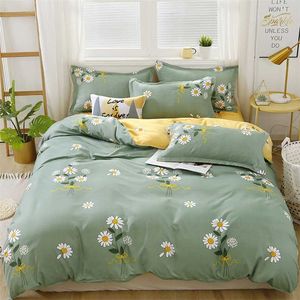 Nordic Lattice Duvet Cover 240x220 Pillowcase Printed Bedding Set Single Double Queen King Size Bed Sheet Quilt Sets Bedclothes 211007