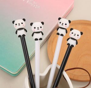 Kreatywny Panda Gel Pen Kawaii 0.5mm Czarny Pisanie Pens School Papiernicze Biuro Dostaw Uczeń Prezent SN5493