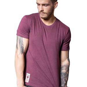 VOMINT Herren Baumwolle Solid T-Shirt Kurzarm T-Shirt Multi Pure Color Fancy Yarns T-Shirt Farbe Weinbraun Weiß LBlau 210706