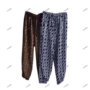 Sonbahar 2021 Moda tasarımcısı kadın Pantolon pantolon basit zayıflama F harfi baskı eşleşen renk döşeme I Xi 'an erkek elastik bantlı eşofman