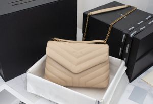 Wholesale luxurys designers bags Original lady Genuine leather fashion for women lou bag crossbody Evening interior slot pocket handbags Simplicity size24cm
