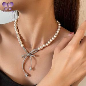 Collier De Perles De 7mm achat en gros de Collier de perles de luxe Clavicule taille mm longueur de la chaîne cm bijoux nécessaires à la déesse