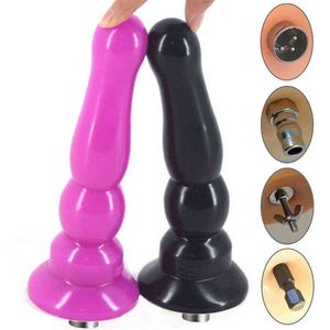 Anal toys Plug Traditional Sex Machine Attachment 3XLR Accessories Bead Dildo Love For Women Man Y35 1125