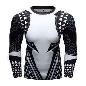 Aquaman Compression Shirt Man 3D Printed T shirts Men Brand Comics Cosplay Costume Long Sleeve Fitness Tops For Male 210629