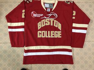 Boston College #2 Scott Savage Men Titching Hockey Jersey zszyta Dostosowana każda koszulka nazwy i numeru