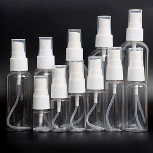 10 20 30 50 60 80 100 ml Plast Pet Spray Bottle Skin Care Set Förpackning Alkoholflaskor