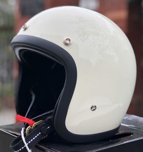 Vintage Japanese Genuine TT&CO Motorcycle Helmet Retro Cafe Racer Open Face Casco 500tx Moto Fiberglass Light Weight Helmet Q0630