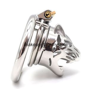 Massage 304 Stainless Steel Male Chastity Penis Cage For Men Penis Cock Ring Chastity Belt With Anti-off Ring Bondage Chastity Devices