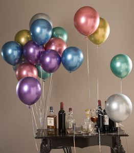 Großhandel 12 Zoll Latex Ballons 50 teile/los Metallic Farbe Ballons Geburtstag Hochzeit Party Dekorationen Geburtstag Party Hochzeit Dekoration