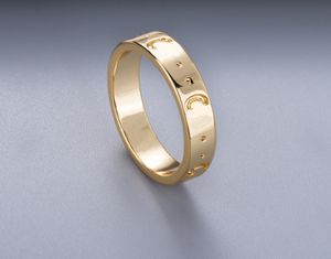 Have stamp Couple Ring Personality gold silver plated for mens and women engagement wedding jewelry lover gift