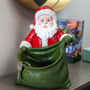 Decorative Objects & Figurines Year Santa Claus Decoration Living Room Coffee Table Home Storage Window Scene Arrange Christmas Gifts