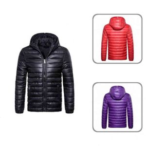 Winter Down Coat Great Zipper Solid Färg Casual Quilting Men Coat för Daglig Slitage Vinter Jacka Män Coat G1115