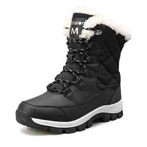 No Brand Women Boots High Low Black white wine red Classic #17 Ankle Short womens snow winter boot size 5-10