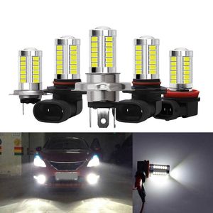 Yeni 2/10 adet Yüksek Parlak Araba LED Sis farları Motosiklet Far H4H7H8 9005/9006 LED Lamba Oto Sürüş Koşu Ampuller Beyaz 12 V Diyot