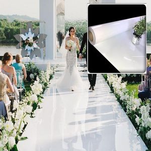 2021 Vit teman Bröllopsdekoration Centerpieces Mirror Carpet Aisle Runner för Party Stage Supplies Shooting Props Ornament