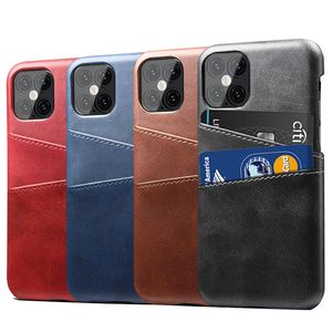 Casi di pelle ultrasottile di lusso per iPhone 13 12 11 Pro Max Porta carte da copertura XR x XS 6 6S 7 8 Plus Case Funda Coque
