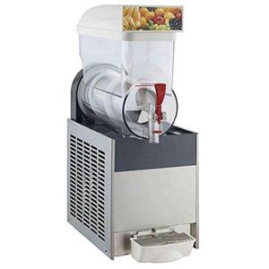 Mutfak 1*15L tek kase dondurulmuş içecek makinesi smoothie smooling slushie buz slush yapıcı