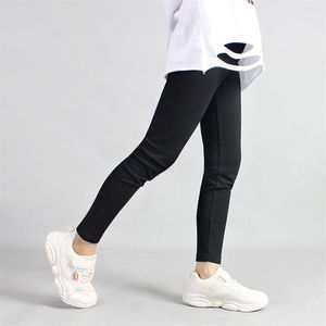 Primavera de verão e outono elegante caneleiras sólidas para meninas grandes roupas infantis crianças meninas bottoms 210528